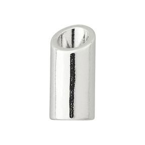Kordelende [ Ø 5 mm ] – sølv metallisk, 