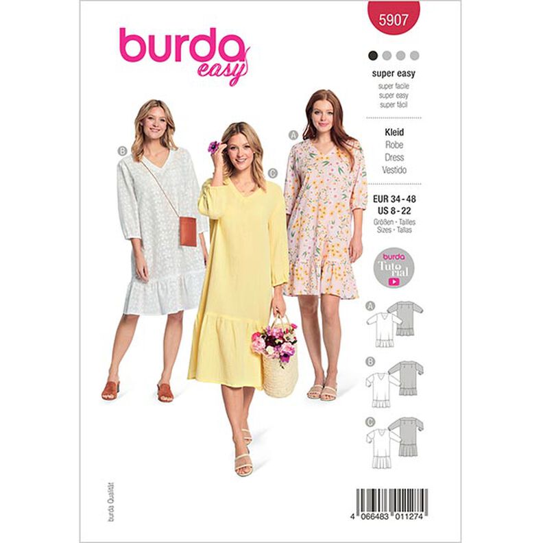 Kjole | Burda 5907 | 34-48,  image number 1