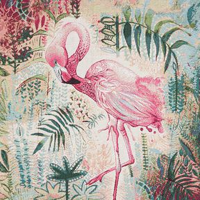 Dekorationsstof gobelinstykke Flamingo – beige/pink, 