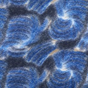 Finstrik batik ru – marineblå/natblå, 
