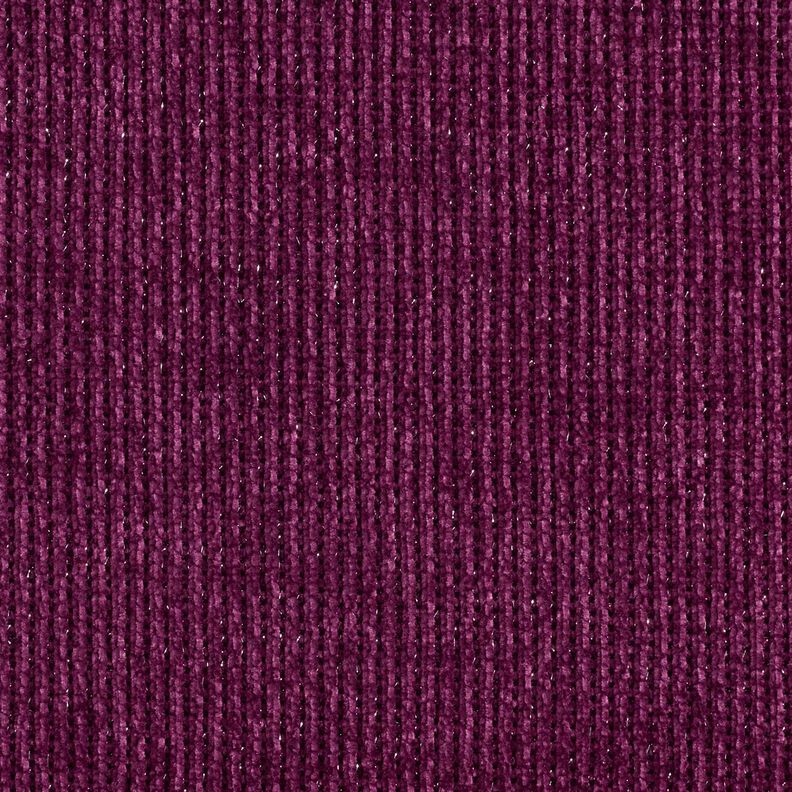 Glitter chenille – aubergine/sølv metallic,  image number 1