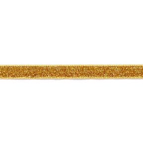 Fløjlsbånd Metallisk [10 mm] – gold metallic, 