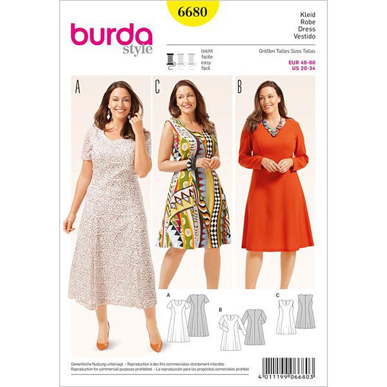 Kjole, Burda 6680,  image number 1