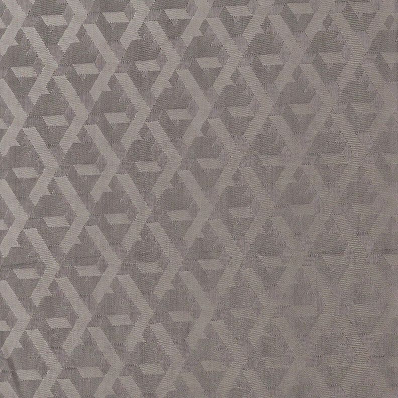 Forstof Jacquard geometriske mønstre – grå,  image number 1