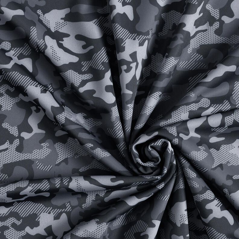 Sports- og funktionsjersey camouflage – antracit,  image number 3