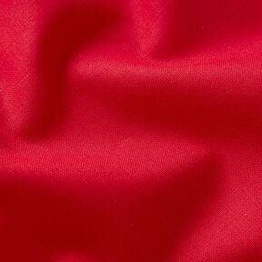 Bomuldsstof Cretonne Ensfarvet – rød, 