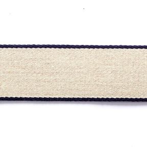 Bæltebånd [ 3,5 cm ] – marineblå/beige, 