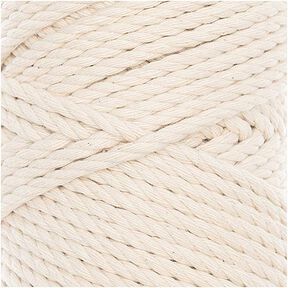 Creative Cotton Cord Skinny Makramé-garn [3mm] | Rico Design - natur, 