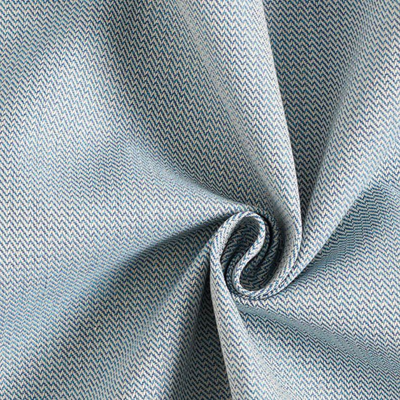 Outdoorstof Jacquard lille zigzag – marineblå,  image number 1