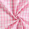 Bomuldsstof Vichy tern 1 cm – rosa/hvid,  thumbnail number 3