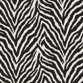 Dekorationsstof Jacquard Zebra – elfenben/sort, 