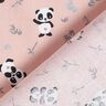 Bomuldsstof Cretonne nuttede panda – rosa,  thumbnail number 4