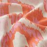 Bomuldsvoile ikat-look – beige/orange,  thumbnail number 2