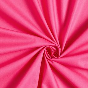 Bomuldspoplin Ensfarvet – intens pink, 
