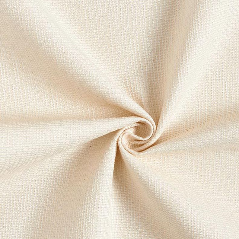 Dekorationsstof Jacquard subtil rib – creme,  image number 1