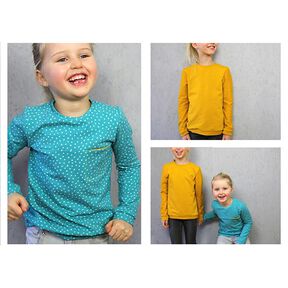 BENTE - sweater med brystlomme, til børn, Studio Schnittreif | 86 - 152, 