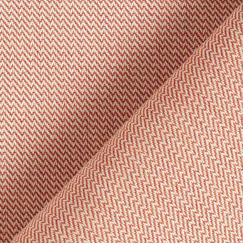 Outdoorstof Jacquard lille zigzag – terracotta,  image number 5