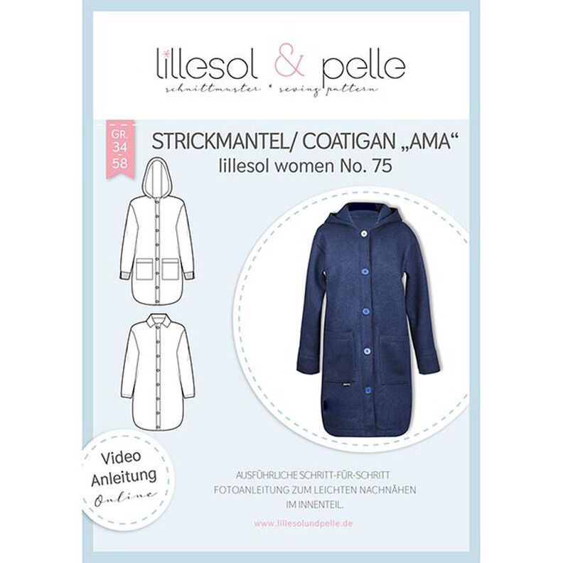 Strickmantel / Coatigan Ama | Lillesol & Pelle No. 75 | 34-58,  image number 1