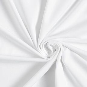 Bomuldsjersey Medium ensfarvet – hvid, 