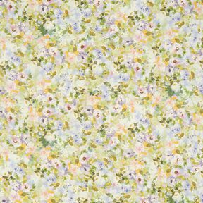 Chiffon blomsterhav genanvendt – pastelviolet/lindgrøn, 