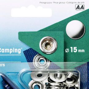 Trykknapper Sport & Camping [Ø 15 mm] - sølv metallisk| Prym, 