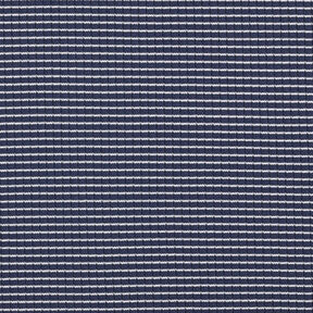 Rib-jersey mini-striber – marineblå/hvid, 