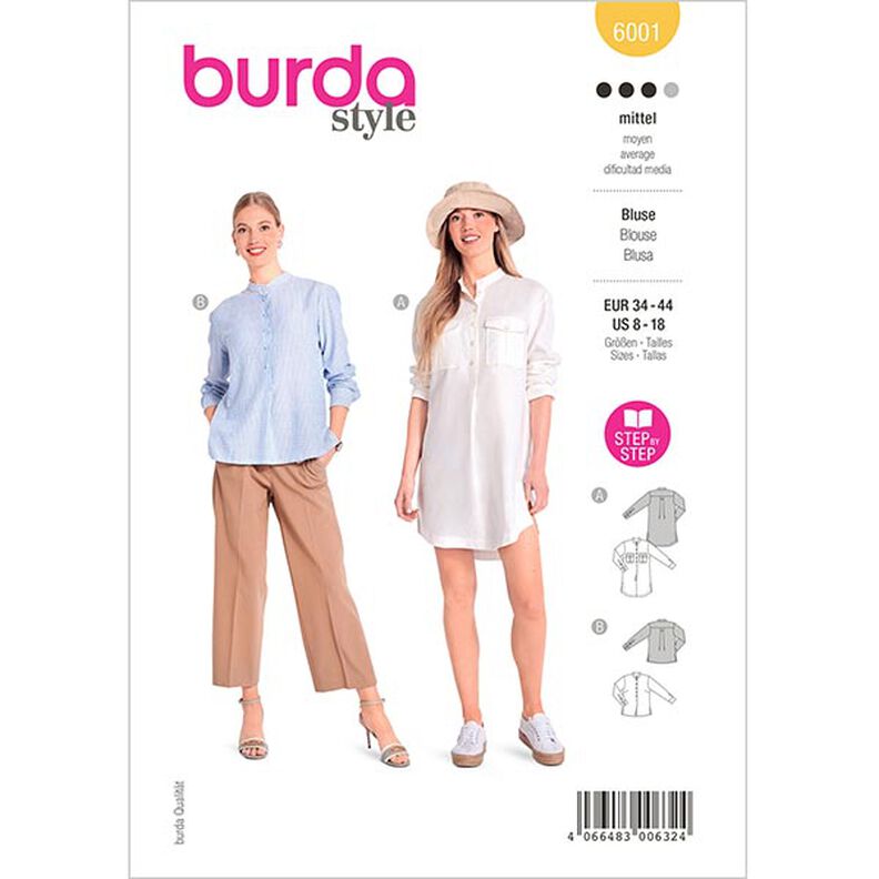 Bluse, Burda 6001 | 34 – 44,  image number 1