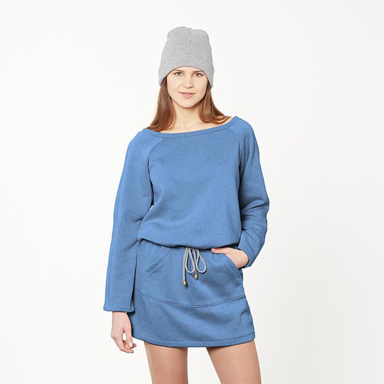 Sweatshirt lodden – jeansblå,  image number 7