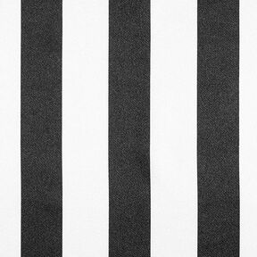 Polyestersatin brede striber på langs – sort/hvid, 