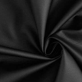 Polsterstof læderimitat naturligt udseende – sort, 