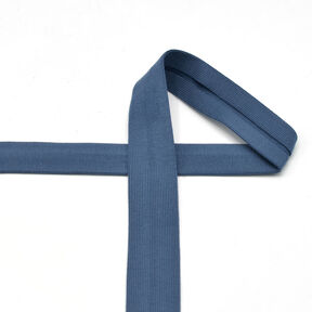 Skråbånd Bomuldsjersey [20 mm] – jeansblå, 