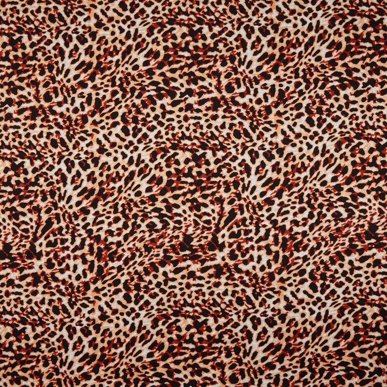 Viskosejersey lille leopardprint – terracotta/apricot,  image number 1