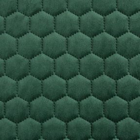 Polsterstof quiltet fløjl vokstavle – mørkegrøn, 
