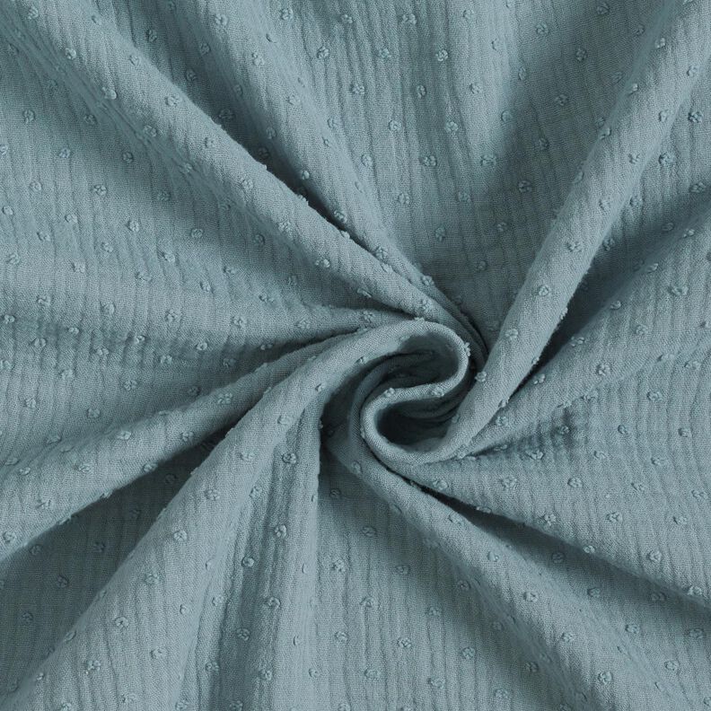 Musselin Dobby – jeansblå,  image number 4