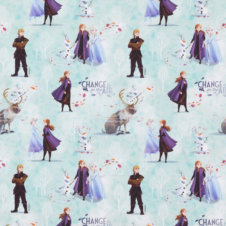 Bomuldspoplin Frozen Licensstof | Disney – lys mint,  image number 1