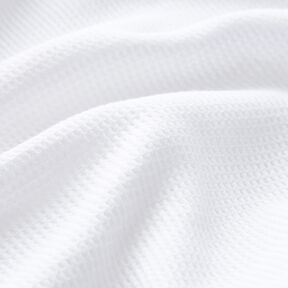 Vaflet jersey Ensfarvet – hvid | Reststykke 50cm, 