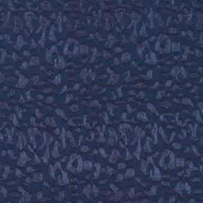 Viskosestof leomønster – natblå, 