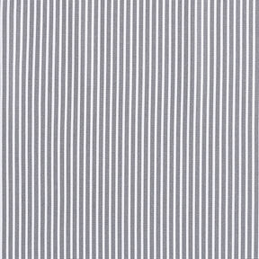 Bomuldspoplin Striber – grå/hvid, 