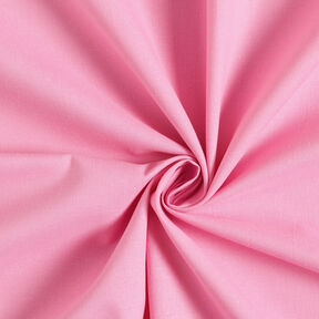 Bomuldsstof Cretonne Ensfarvet – rosa, 