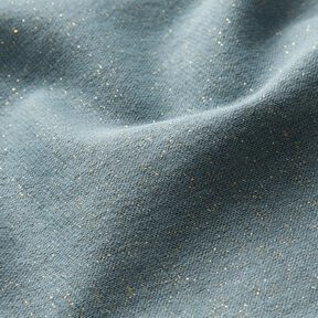 Glitter-linning, slangevare stof med lurex – strålende blå/gold metallic, 