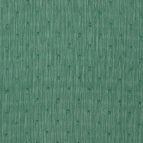 Chiffon Dobby Metallic nålestriber – Mørkegrøn/sølv metallic, 