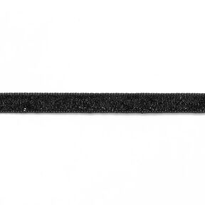 Fløjlsbånd Metallisk [10 mm] – sort, 