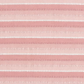 Finstrik kordelstrimler – rosa/hvid, 