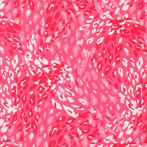 crepestof abstrakt leomønster – intens pink, 