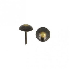 Polstringssøm [ 17 mm | 50 Stk.] - antracit/gammelt guld metallisk, 