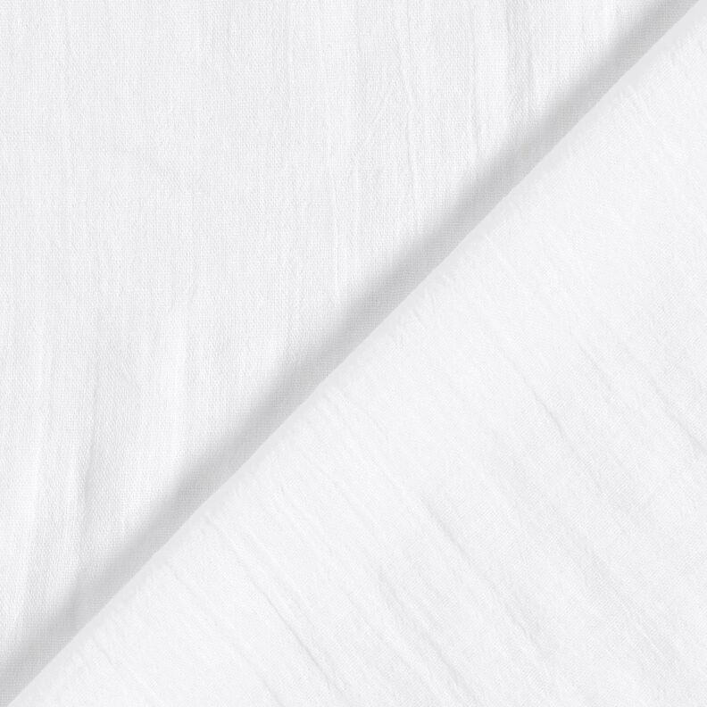 Crepe stof Bomuld – hvid,  image number 3