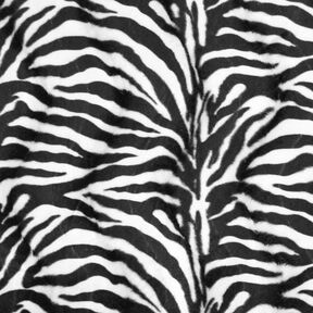 Kunstpels zebra – sort/hvid, 