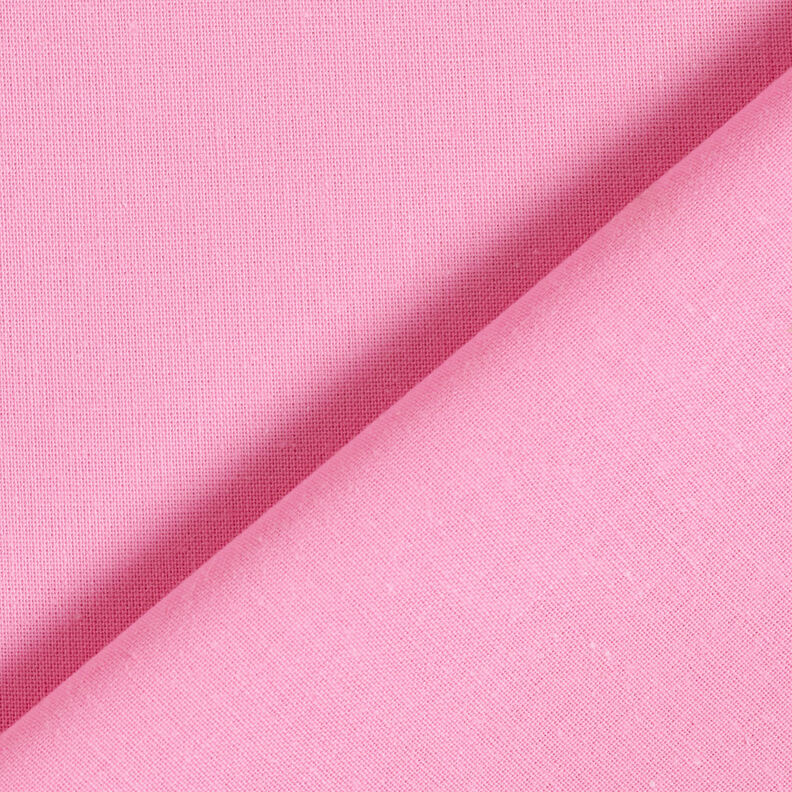 Bomuldsstof Cretonne Ensfarvet – rosa,  image number 3