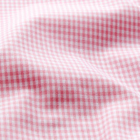Bomuldsstof Vichy tern 0,2 cm – rosa/hvid, 