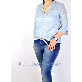 Bluse-T-shirt, vævet stof, Lillesol & Pelle No. 6 | 34 - 50, 